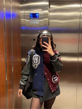 Opening Ceremony Two-Tone Varsity Jacket